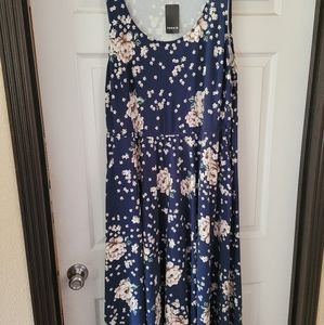 Torrid Ponte Midi Skater dress with pockets